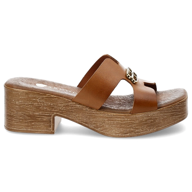 Šľapky Armodo - 40412 Bf.Brąz+Zł.