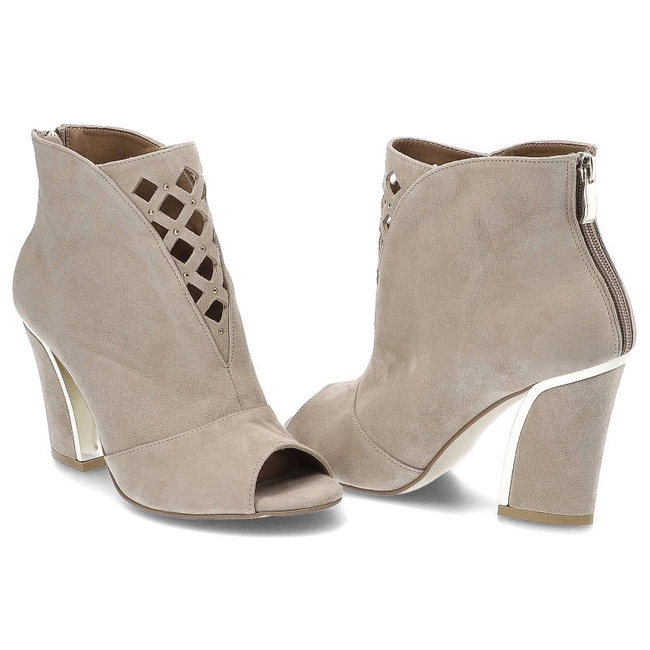 Členkové Topánky Damiss - DS-600/A Cappucino Zamsz