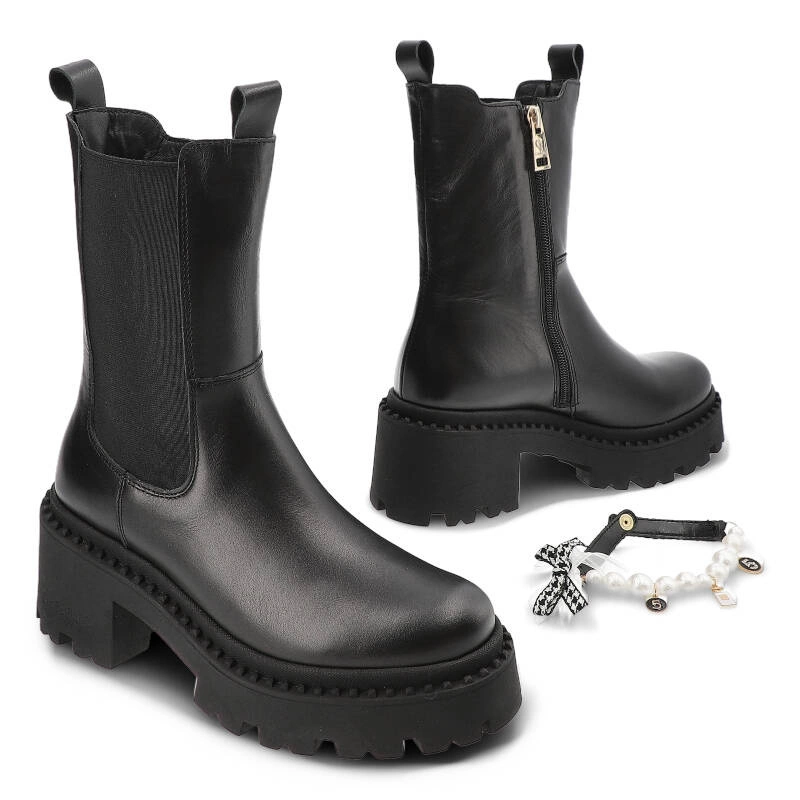 Členkové Topánky Chebello - 4254_-002-MIC-S303 Czarny