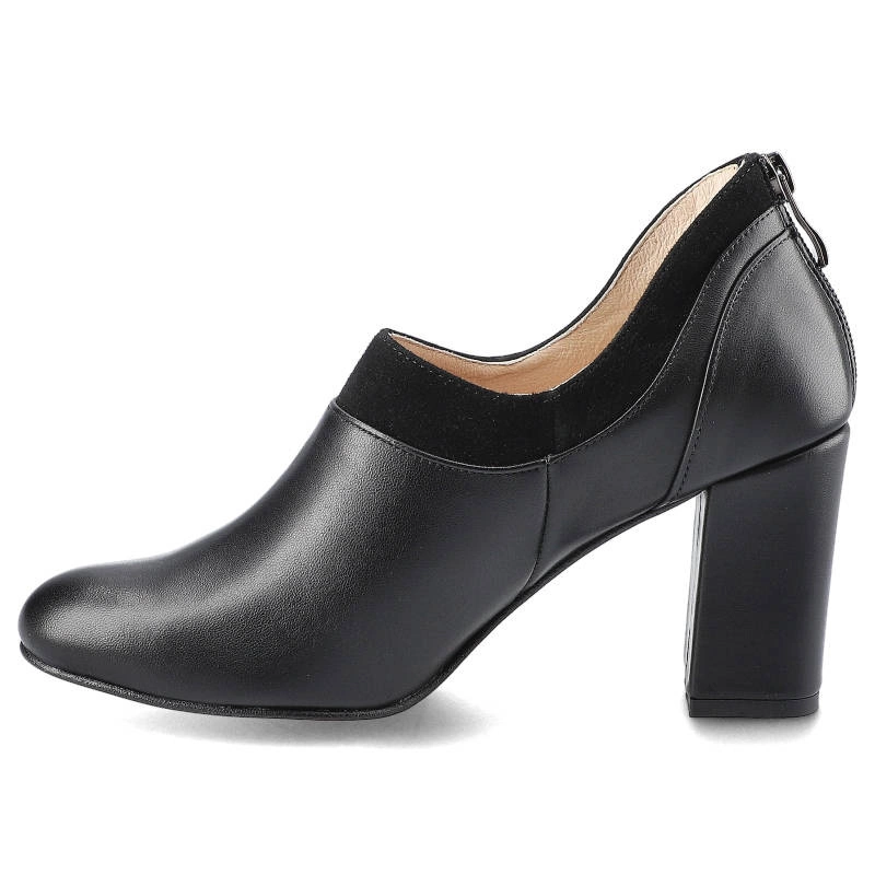 Poltopánky Damiss - DS-537/A Czarne Lico K/Czarny Zamsz