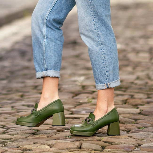 Poltopánky Karino - 4708/026-P Zielona/Lico