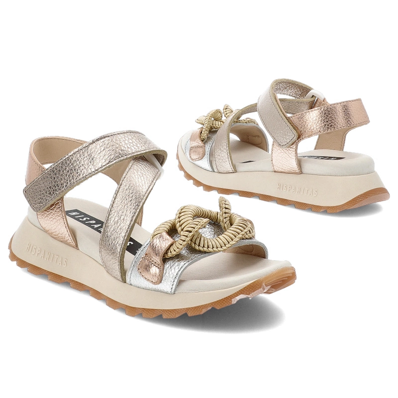 Sandále HISPANITAS - CHV253964 Boleromet-V25 Silver Boleromet-V25 Cava