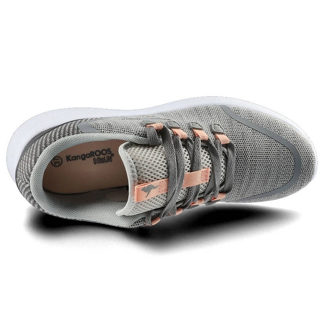 Tenisky Kangaroos - 18318 000 2075 Kf Lock Vapor Grey/Dusty Rose