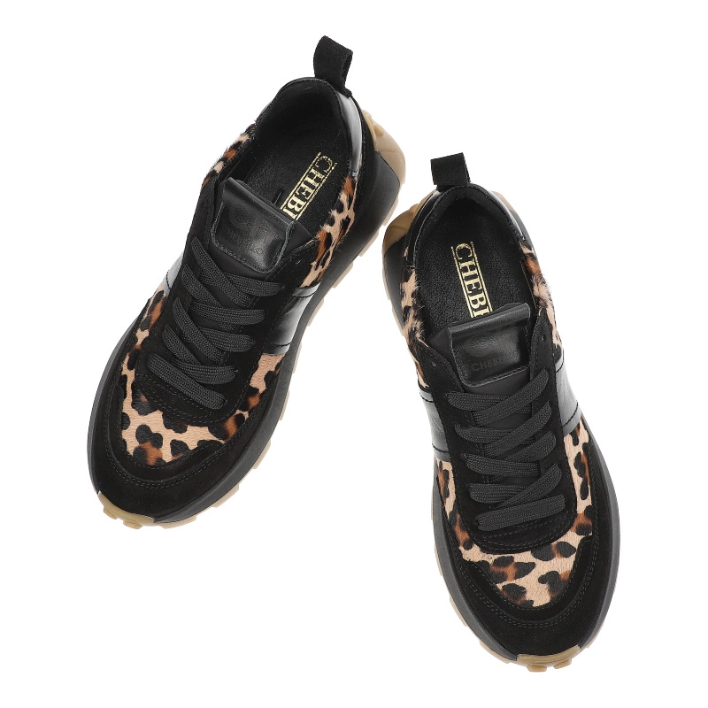 Tenisky Chebello - 4494_-504-034-PSK-S353 Panterka/Czarny