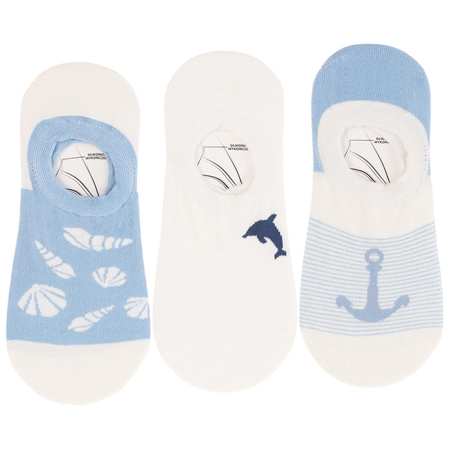 Baleríny MORAJ 3 Pary - CDB550-235/3 Mix Kolor