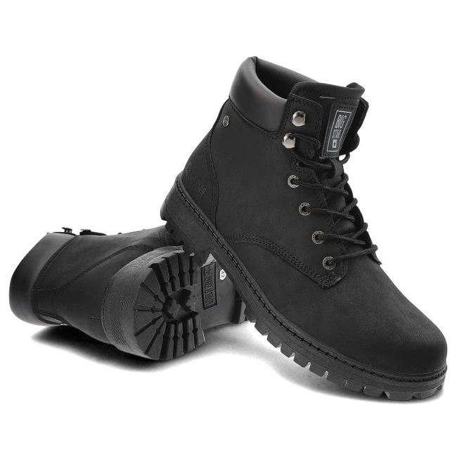 Šnúrovacie Členkové Topánky Big Star - KK174209 Czarny