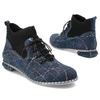 Šnúrovacie Členkové Topánky Simen - 6608A Marineblau/Schwarz