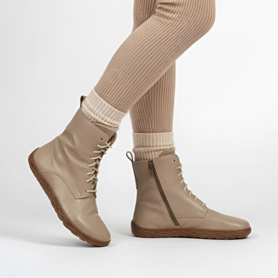 Členkové Topánky Barefoot WASAK - 0778 Latte Groszek