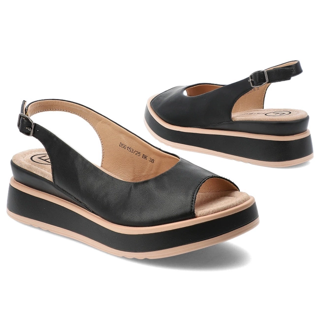 Sandále FILIPPO - DS6153/25 BK Czarny