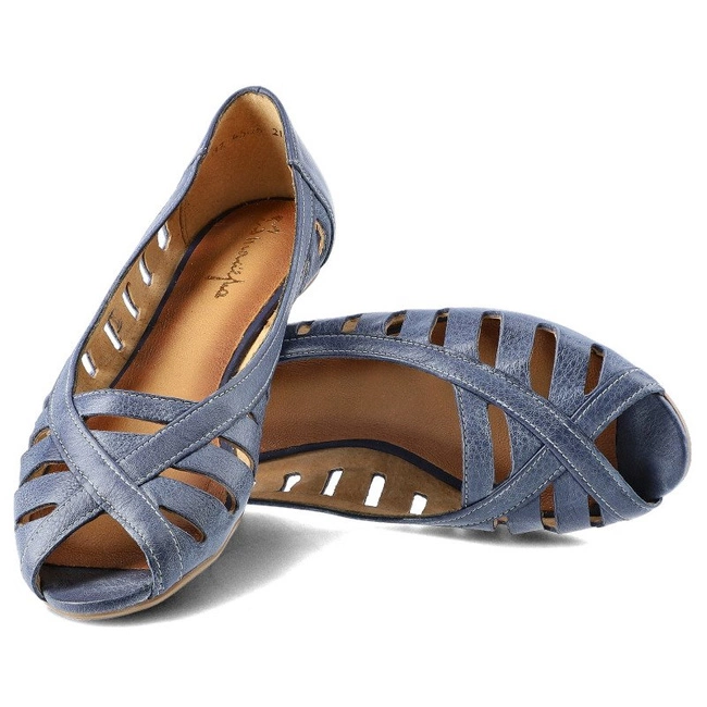 Baleríny Maciejka - 04506-17/00-5 Granat Na Jeans
