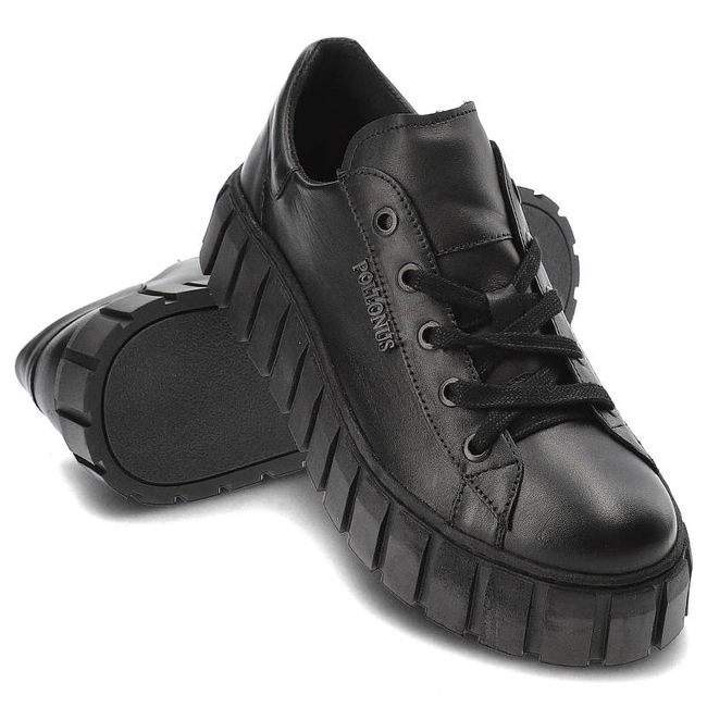 Tenisky Pollonus - 5-1578-003 Czarny Lico