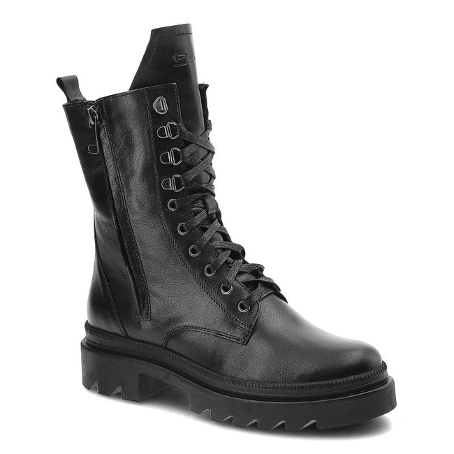 Šnúrovacie Členkové Topánky Pollonus - 5-1452-001 Czarny Lico