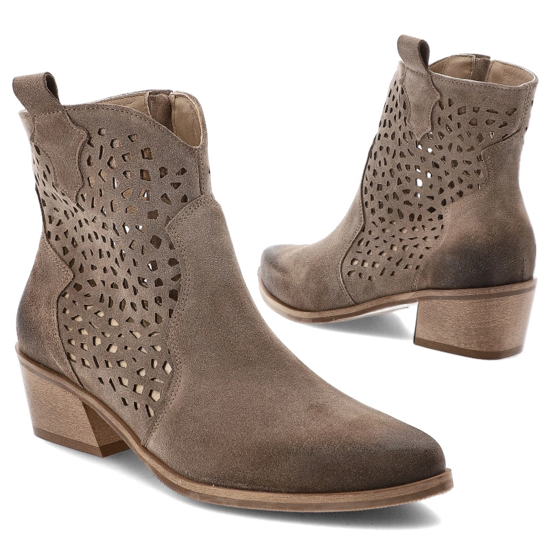 Kovbojky ARMODO - 1616 Almond Welur