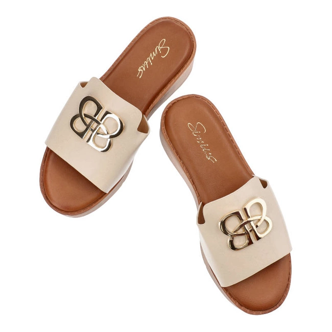 Šľapky Simius - GG-595 Beige