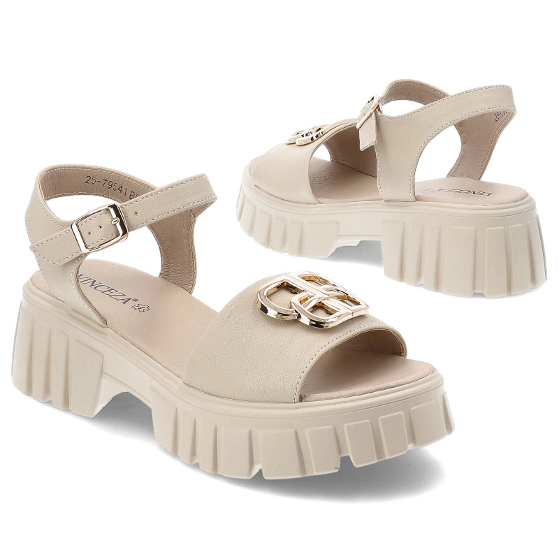 Sandále VINCEZA - 79541 BE Beżowy