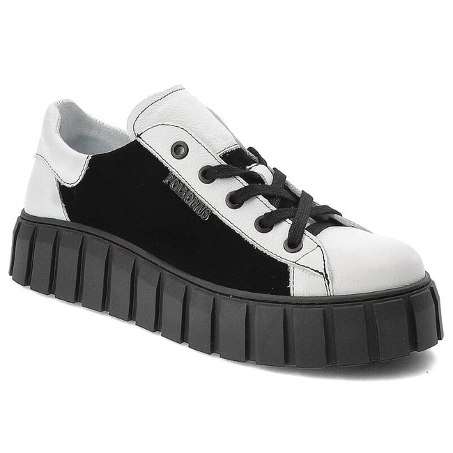 Tenisky Pollonus - 5-1578-002 Biały Verona+Czarny