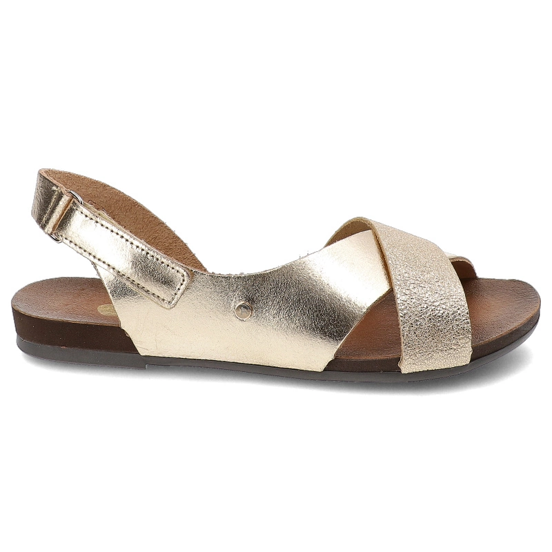 Sandále Armodo - 40141 Bf.Złoto+Polla Zł.