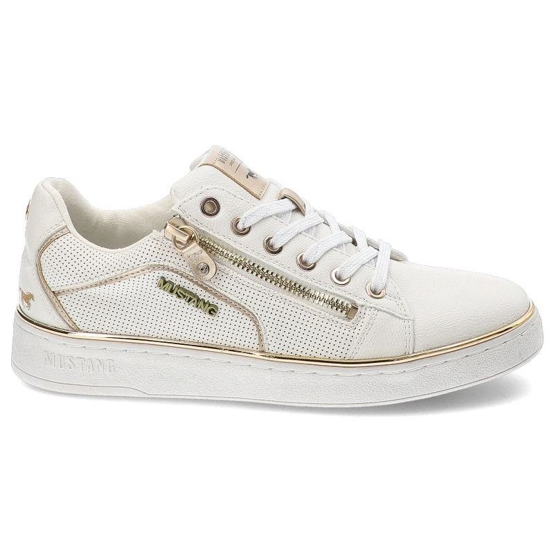 Tenisky Mustang - 1300-312-111 Weiss/Gold