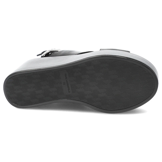 Sandále KARL LAGERFELD - KL33325 000 Black Lthr