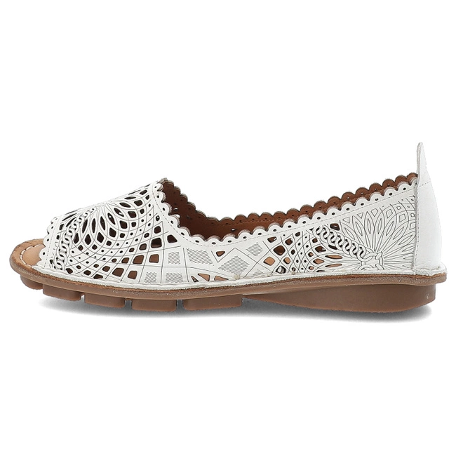 Baleríny RAVINI - VT59 White