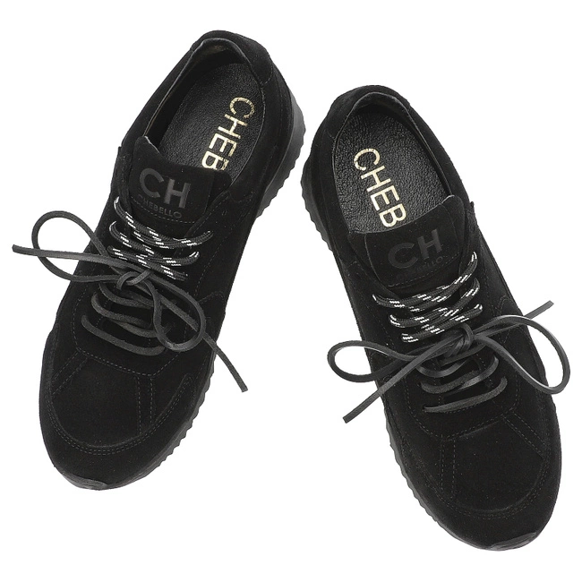Tenisky CHEBELLO - 4861_-034-000-PSK-S422 Czarny Welur