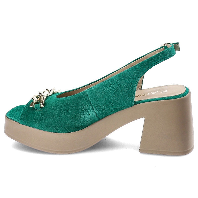 Sandále Karino - 5004/066-P Zielony/Welur