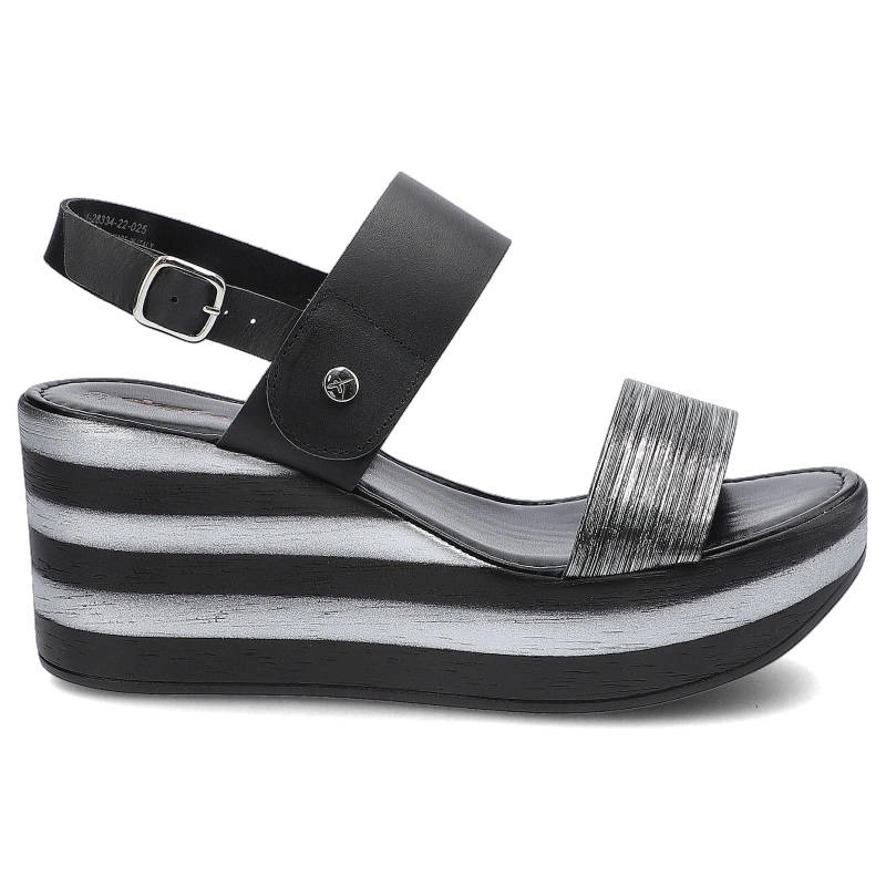 Sandále Tamaris - 1-28334-22 025 Blk/Pewter Str