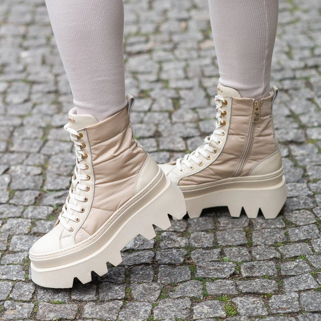 Členkové Topánky Chebello - 2964_-403-210-MIS-S228 Beżowy