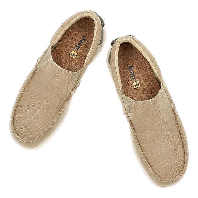 Poltopánky JEEP - Samoa Slip On Cvs JM51033A 036 Khaki