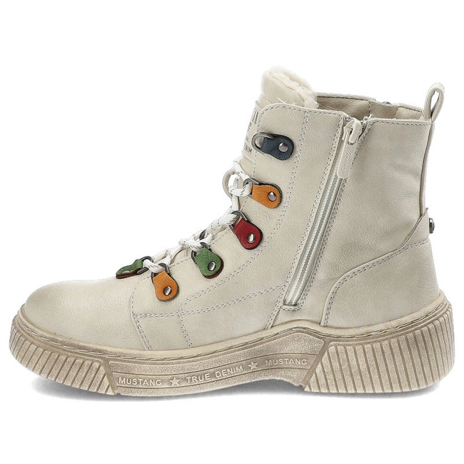 Členkové Topánky Mustang - 1436-601-243 Ivory 51C0040