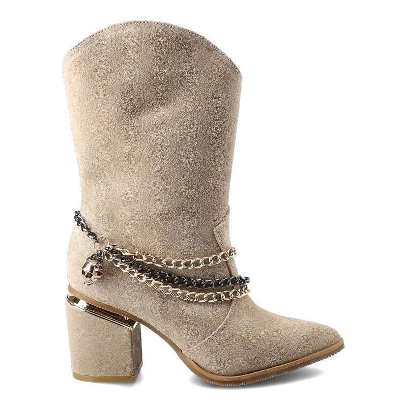 Členkové Topánky Carinii - B7174_-O17-000-000-E03 Beż