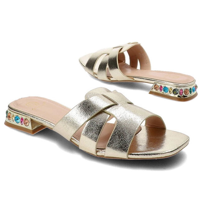 Šľapky Givana - B1639-180 Gold