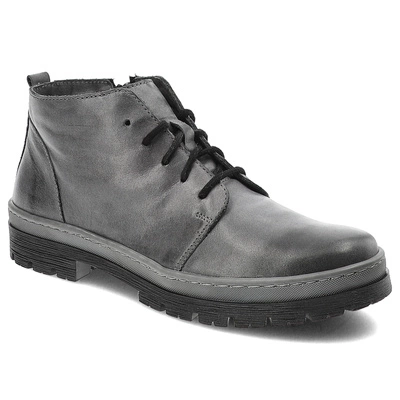 Šnúrovacie Členkové Topánky Wasak - 0689 Szary