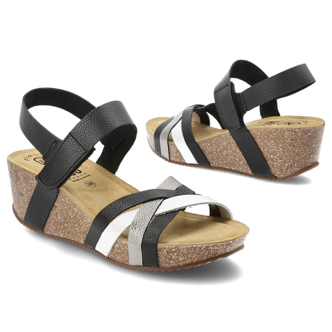 Sandále HEE - 25012 Marsella Ne/Niq/Pla