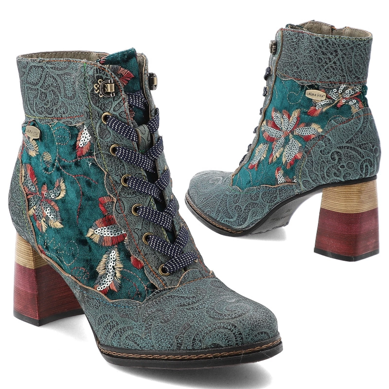 Členkové Topánky LAURA VITA - Idcano 06 SL18-6B Turquoise
