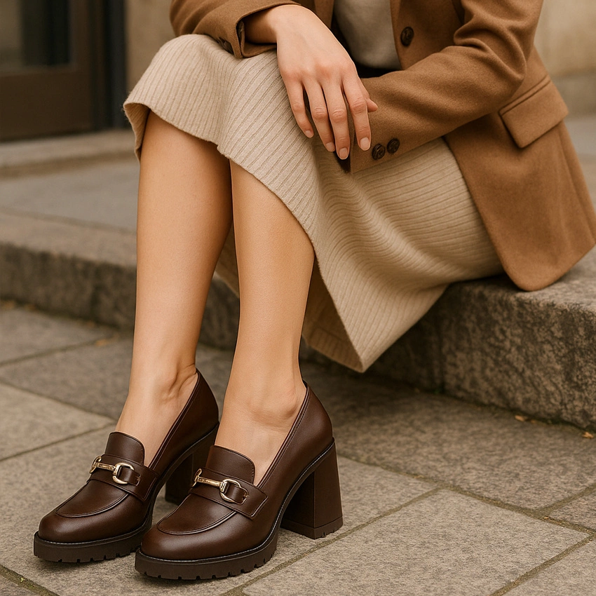 Poltopánky ARMODO - 1511 Brąz Baflo