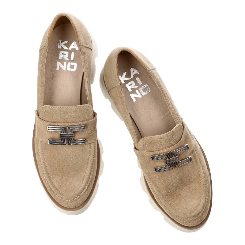 Poltopánky Karino - 4579/007-P Piasek/Welur