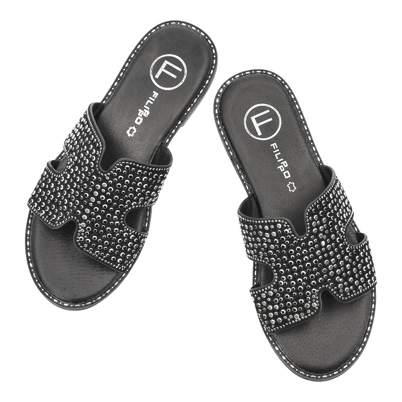 Šľapky FILIPPO - DK6973/25 BK Czarny