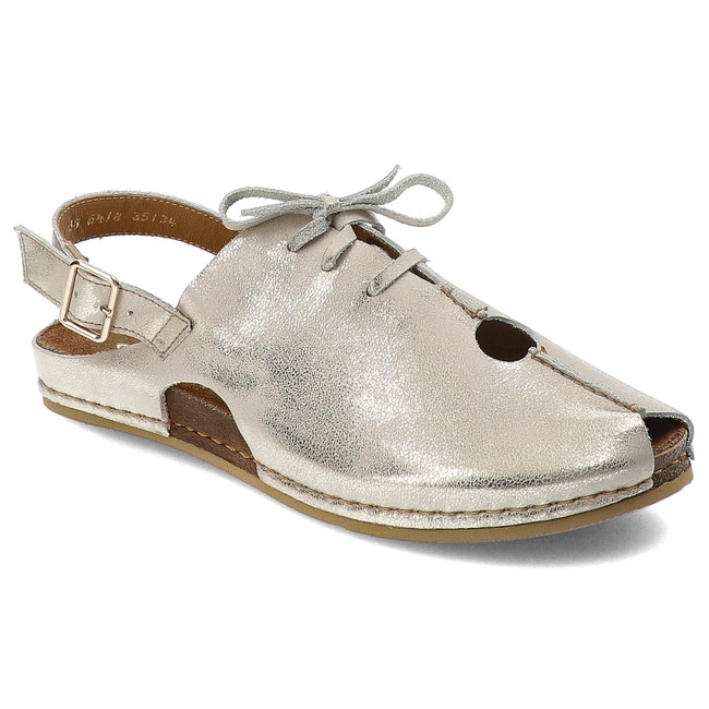 Sandále Maciejka - 06418-04/00-6 Beż Przecierka Na Złoto