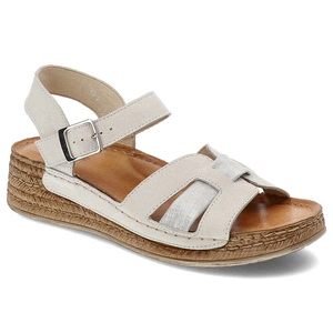 Sandále Wasak - 0719 Biały+Srebrny