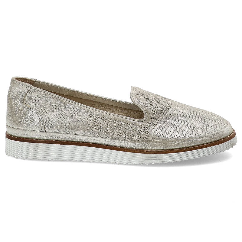 Baleríny Lanqier - 42C2510 Biały White