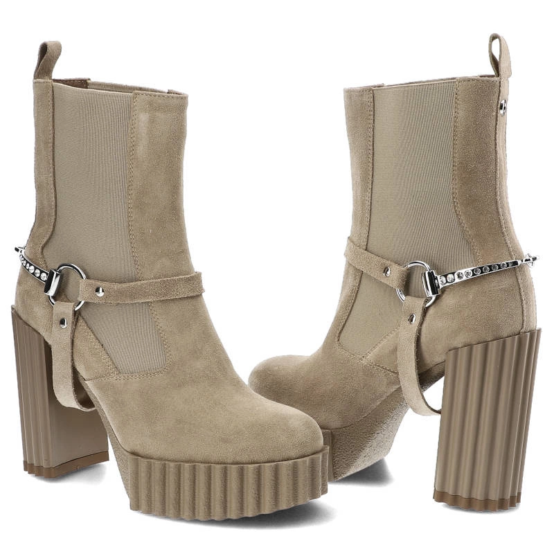 Členkové Topánky Carinii - B8439_-O17-000-000-F10 Beż