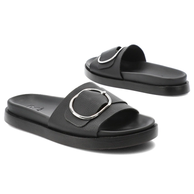 Šľapky RIEKER - W1453-00 Black