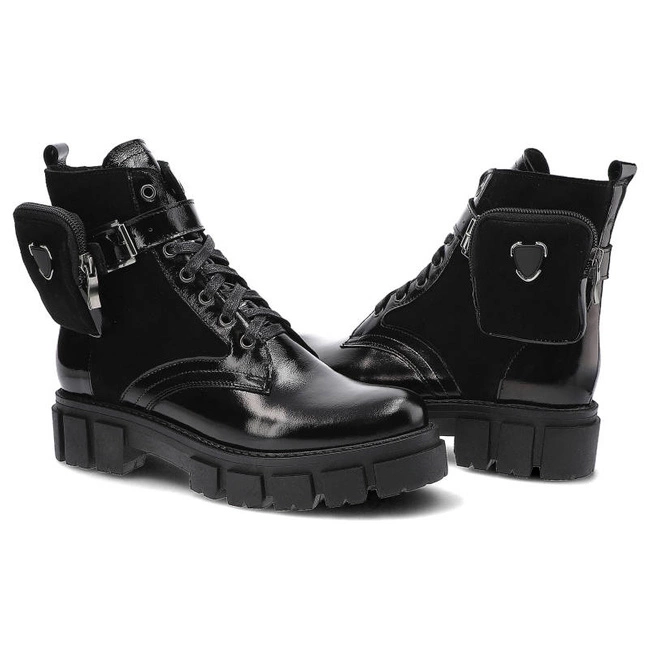 Členkové Topánky Pollonus - 5-1346-006 Czarny+Naplak