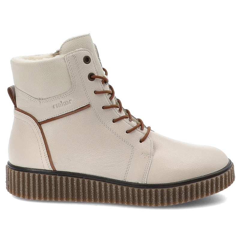 Šnúrovacie Členkové RIEKER - Y4303-80 White