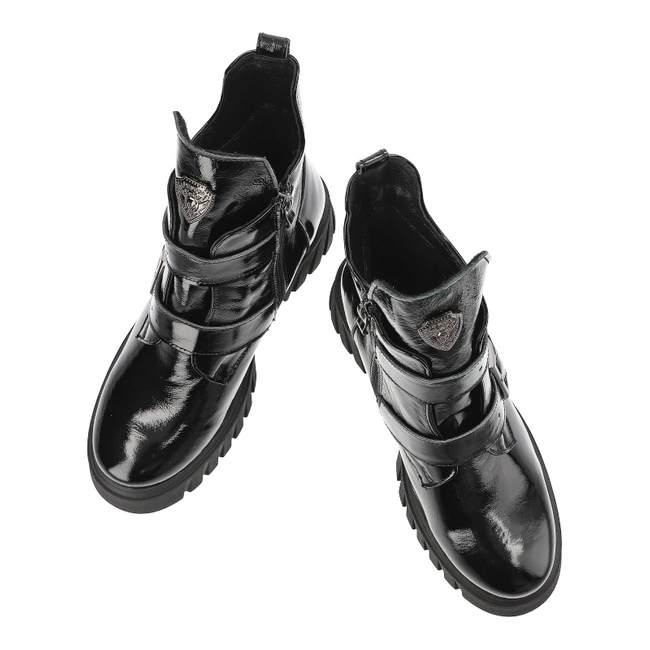 Členkové Topánky Armodo - 60482 Naplak Czarny+Cn.