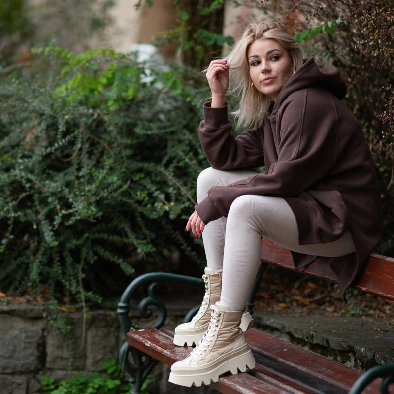 Členkové Topánky Chebello - 2964_-403-210-MIS-S228 Beżowy