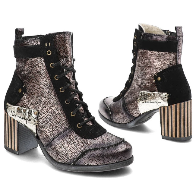 Členkové Topánky Maciejka - 06127-01/00-4 Czarny+Złoty