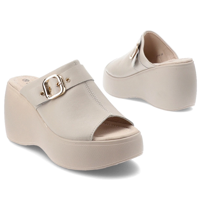 Šľapky S.BARSKI - LR51-542 Beige