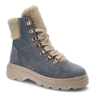 Členkové Topánky Kampa - Z538 Niebieski Welur 579/560